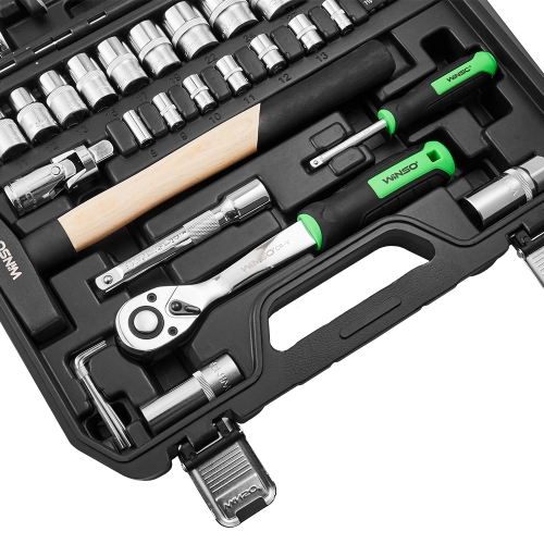 Професійний набір інструментів в кейсі Winso Pro 1/2" 1/4" 72 T Cr-V 56 од.