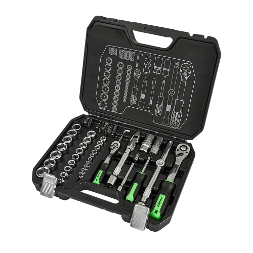 Профессиональный набор инструментов в кейсе Winso Pro 1/2" 1/4" 72 T Cr-V 73 ед.