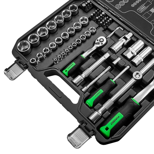 Профессиональный набор инструментов в кейсе Winso Pro 1/2" 1/4" 72 T Cr-V 73 ед.