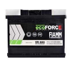 Акумулятор автомобільний Fiamm 60Аh 680А Ecoforce AGM R+ VR680 L2