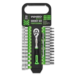 Професійний набір головок торцевих Winso Pro 1/4&quot; 72Т Cr-V 28шт