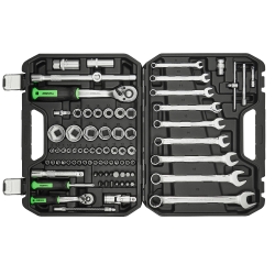 Професійний набір інструментів Winso Pro 1/2&quot; 1/4&quot; 72 T Cr-V 82 од.