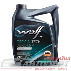 Моторна Олива Wolf 0W-20 Officialtech C5 P 5л