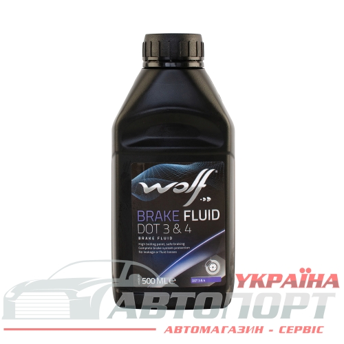 Гальмівна рідна Wolf DOT 3-4 0.5л