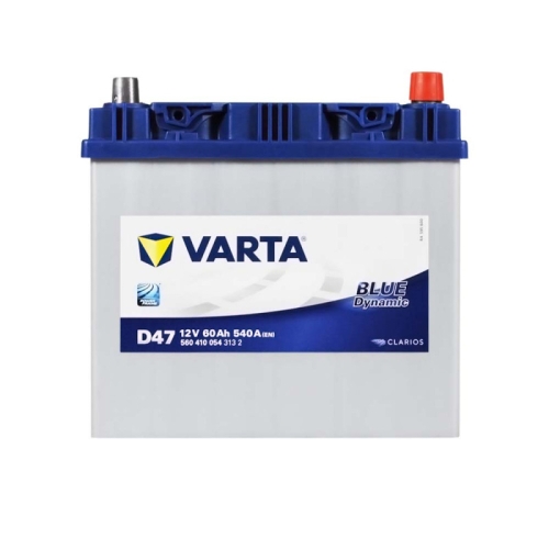 Акумулятор автомобільний Varta 60Ah 540A Blue Dynamic Asia D47 R+ D23