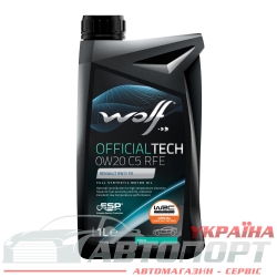 Моторна Олива Wolf 0W-20 Officialtech C5 RFE 1л
