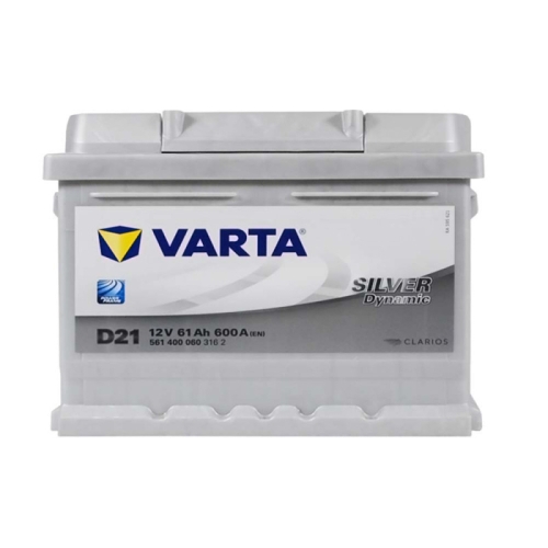 Акумулятор автомобільний Varta 61Ah 600A Silver Dynamic D21 R+ LB2