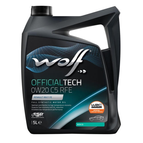 Моторна Олива Wolf 0W-20 Officialtech C5 RFE 5л