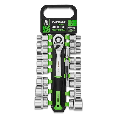 Професійний набір головок торцевих Winso 1/2" 72Т Cr-V 8-32 мм