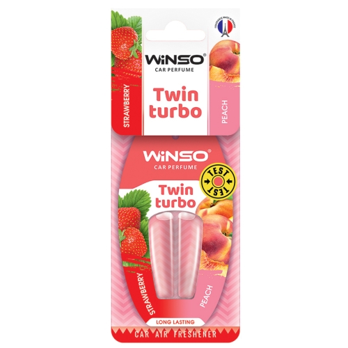 Ароматизатор воздуха Winso Twin Turbo Strawberry Peach 5мл