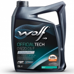 Моторна Олива Wolf 0W-20 Officialtech C6 FE 5л