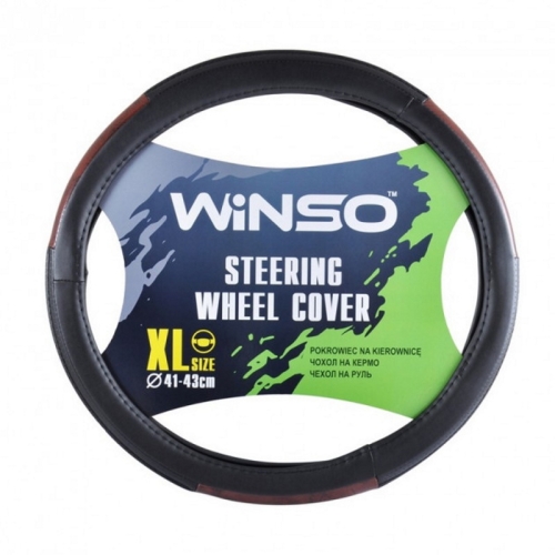 Чохол на кермо Екошкіра Winso XL 41-43см чорно коричневий 140240