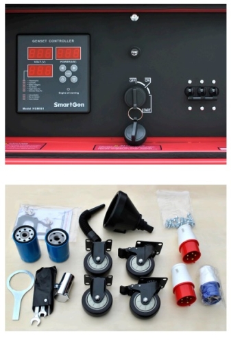 Генератор дизельний Maxion безшумний 10.5 кВт ручний+електро старт JD15000SE