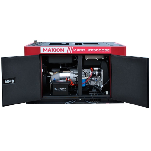 Генератор дизельний Maxion безшумний 10.5 кВт ручний+електро старт JD15000SE