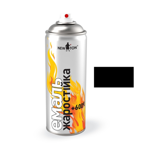 Краска Жаростойкая New Ton Черная +600°C 400мл
