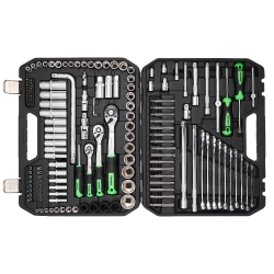 Професійний набір інструментів в кейсі Winso Pro 1/2&quot; 1/4&quot; 3/8&quot; 72 T Cr-V 147 од.