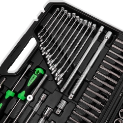 Професійний набір інструментів в кейсі Winso Pro 1/2&quot; 1/4&quot; 3/8&quot; 72 T Cr-V 147 од.