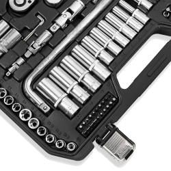 Професійний набір інструментів в кейсі Winso Pro 1/2&quot; 1/4&quot; 3/8&quot; 72 T Cr-V 147 од.