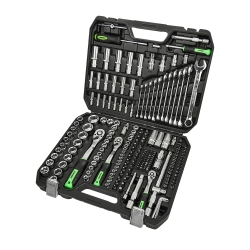 Професійний набір інструментів Winso Pro 1/2&quot; 1/4&quot; 3/8&quot; 72 T Cr-V 219 од.