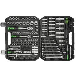 Професійний набір інструментів Winso Pro 1/2&quot; 1/4&quot; 3/8&quot; 72 T Cr-V 219 од.