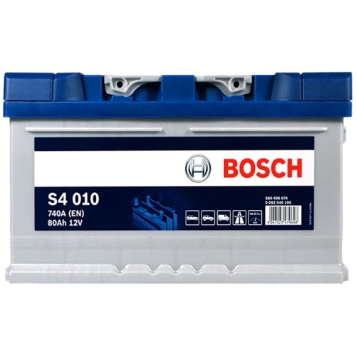 Акумулятор автомобільний Bosch 80Ah 740A S40 100 LB4 R+ LB4