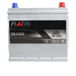 Акумулятор автомобільний Platin 68Ah 640A Silver Asia SMF R+ D23 н.к.