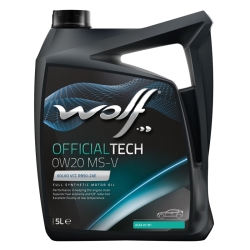 Моторна Олива Wolf 0W-20 Officialtech MS-V 5л