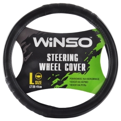 Чохол на кермо Екошкіра Winso L 39-41см чорний 140130