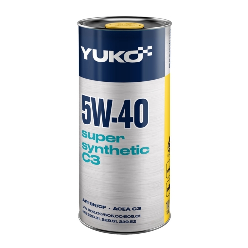 Моторна Олива Yuko 5W-40 C3 Super Synthetic 1л