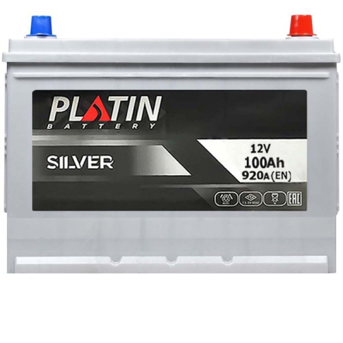 Аккумулятор автомобильный Platin 100Ah 920A Silver Asia SMF R+ N70 н.к.