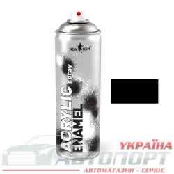 Автофарба Емаль Акрилова New Ton RAL 9005 Чорна Аерозоль 500мл