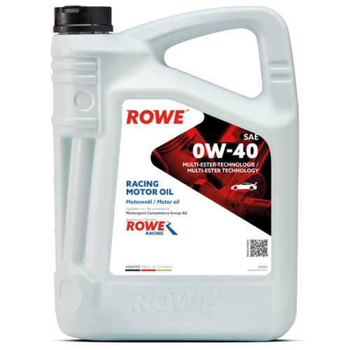 Моторное масло Rowe 0W-40 Hightec Racing Motor Oil 5л