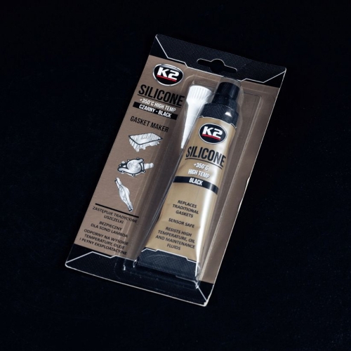 Герметик силіконовий K2 SIL Black +350С чорний 85гр