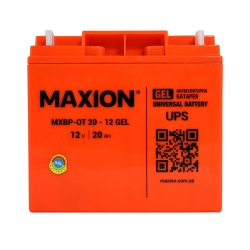 Акумулятор Гелевий Maxion GEL 12V 20Ah MXBP-OT 20-12 -|+