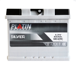 Акумулятор автомобільний Platin 65Ah 640A Silver MF R+ L2