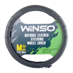 Чохол на кермо Шкіряний Winso М 37-39 чорний 141120