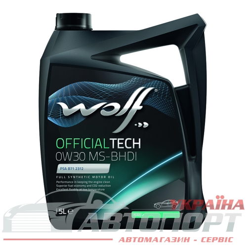 Моторна Олива Wolf 0W-30 Officialtech MS-BHDI 5л
