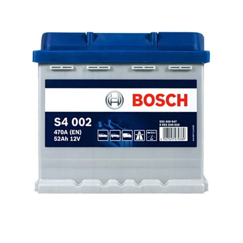 Акумулятор автомобільний Bosch 52Ah 470A S40 020 L1 R+