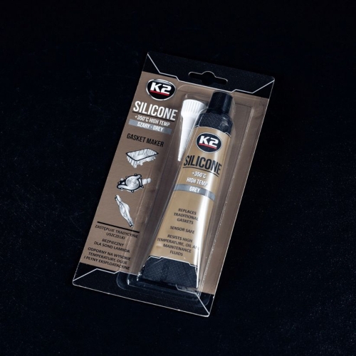 Герметик силіконовий K2 SIL Grey +350С сірий 85гр