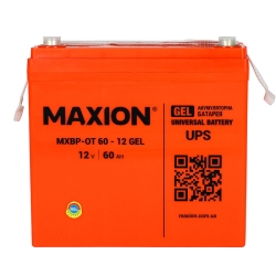 Акумулятор Гелевий Maxion GEL 12V 60Ah MXBP-OT 60-12 +|-