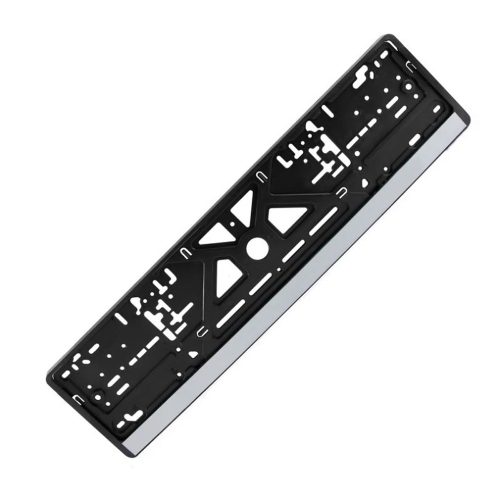 Рамка номерного знаку Winso срібна полоса