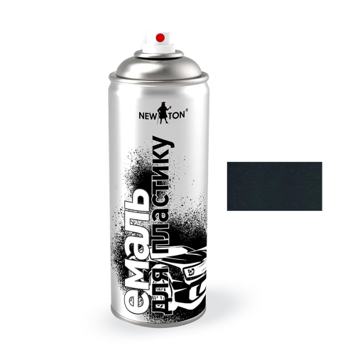 Фарба Емаль для Пластика New Ton Структурна Чорна Аерозоль 400мл