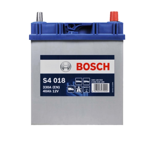 Акумулятор автомобільний Bosch 40Ah 330A S40 180 B19 Asia R+