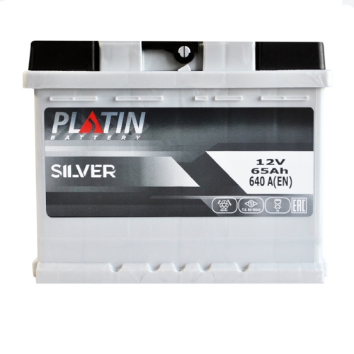 Аккумулятор автомобильный Platin 65Ah 640A Silver MF L+ L2