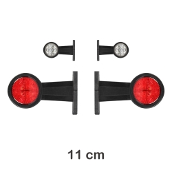 Габаритні LED ліхтарі ріжки 12-24V Прямі 11см 2шт.