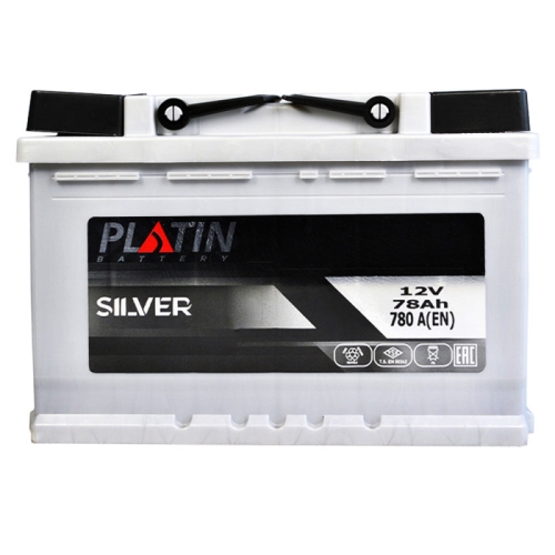 Акумулятор автомобільний Platin 78Ah 780A Silver MF R+ L3