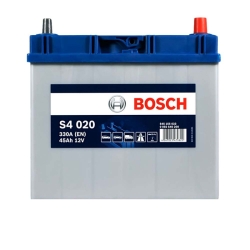 Акумулятор автомобільний Bosch 45Ah 330A S40 200 B24 Asia R+ тонк клема