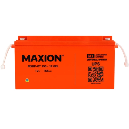 Акумулятор Гелевий Maxion GEL 12V 155Ah MXBP-OT 155-12 +|-