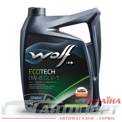 Моторна Олива Wolf 0W-8 Ecotech GLV-1 5л