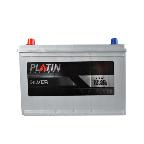 Автомобильный аккумулятор Platin 95Ah 830A Silver Asia SMF L+ N70 н.к.